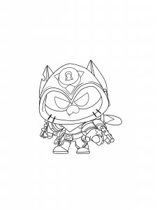 Kit Brawl Stars Coloring Pages 6