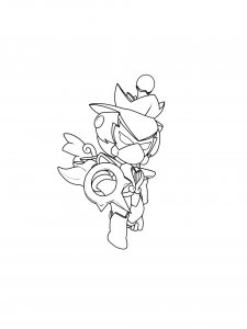 Lily Brawl Stars Coloring Pages 1