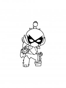 Lily Brawl Stars Coloring Pages 3