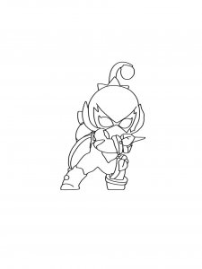 Lily Brawl Stars coloring pages