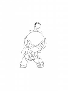 Lily Brawl Stars Coloring Pages 5