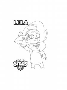 Lola Brawl Stars Coloring Pages 1
