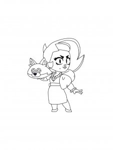 Lola Brawl Stars Coloring Pages 2