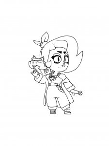 Lola Brawl Stars Coloring Pages 3