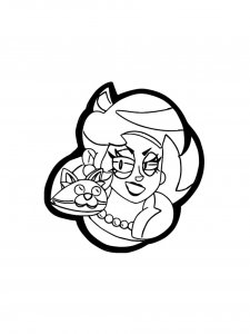 Lola Brawl Stars Coloring Pages 4