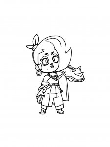 Lola Brawl Stars Coloring Pages 5