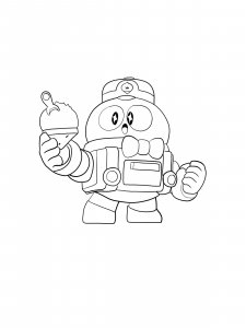 Lou Brawl Stars Coloring Pages 11