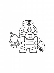 Lou Brawl Stars Coloring Pages 2