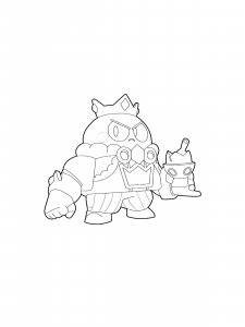 Lou Brawl Stars Coloring Pages 4