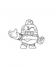 Lou Brawl Stars Coloring Pages 7