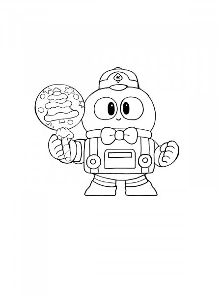 Lou Brawl Stars coloring pages