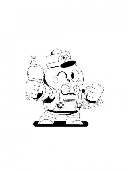 Lou Brawl Stars coloring pages