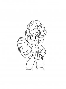Maisie Brawl Stars Coloring Pages 1