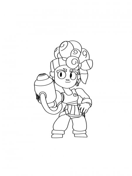 Maisie Brawl Stars coloring pages