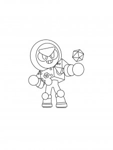 Meeple Brawl Stars Coloring Pages 3