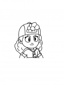 Meg Brawl Stars coloring pages