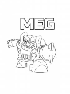 Meg Brawl Stars Coloring Pages 4