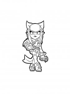 Melodie Brawl Stars Coloring Pages 1