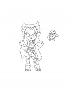 Melodie Brawl Stars Coloring Pages 3