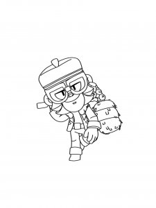 Mico Brawl Stars Coloring Pages 1