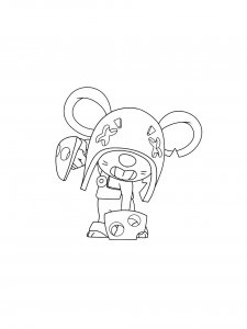 Moe Brawl Stars Coloring Pages 1
