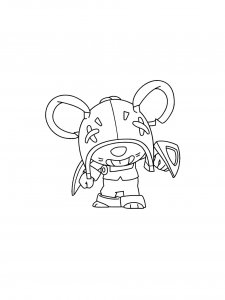 Moe Brawl Stars Coloring Pages 3