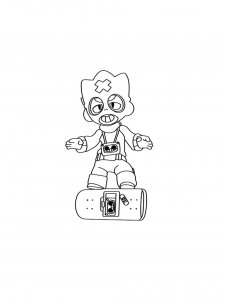 Ollie Brawl Stars Coloring Pages 2