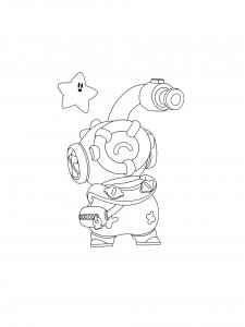 Otis Brawl Stars coloring pages