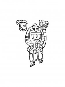 Otis Brawl Stars coloring pages