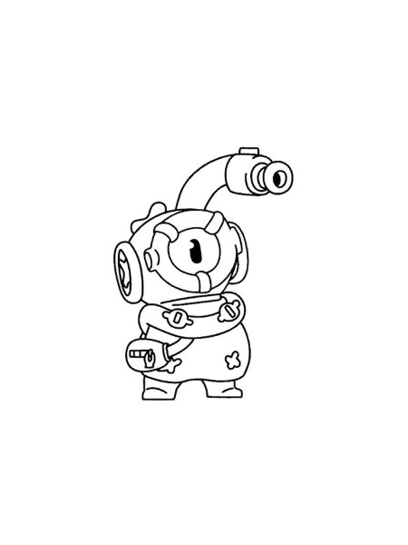 Otis Brawl Stars coloring pages