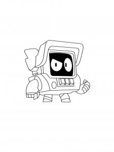 R-T Brawl Stars coloring pages