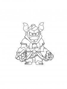 Sam Brawl Stars Coloring Pages 2