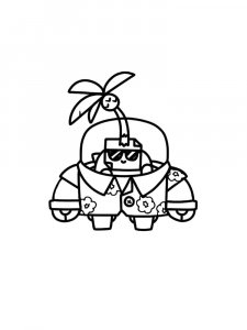 Sprout Brawl Stars Coloring Pages 1