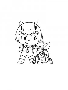 Sprout Brawl Stars Coloring Pages 10