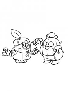 Sprout Brawl Stars Coloring Pages 8