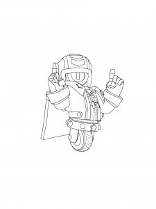 Stu Brawl Stars Coloring Pages 3