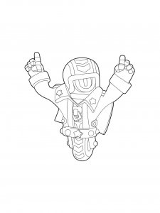 Stu Brawl Stars Coloring Pages 8