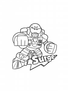 Surge Brawl Stars Coloring Pages 8
