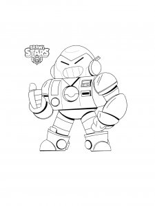 Surge Brawl Stars Coloring Pages 9