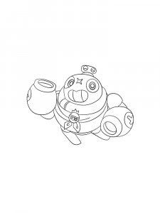 Tick Brawl Stars Coloring Pages 1