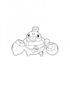 Tick Brawl Stars Coloring Pages 3