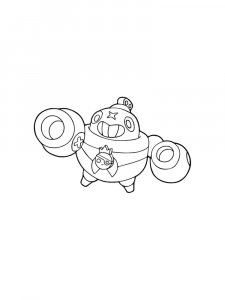 Tick Brawl Stars coloring pages