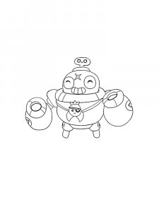Tick Brawl Stars coloring pages