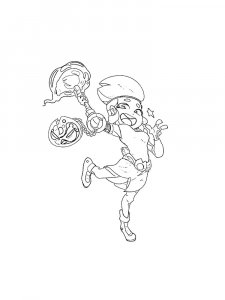Amber Brawl Stars Coloring Pages 1