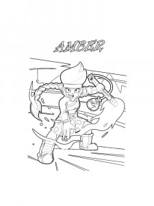 Amber Brawl Stars Coloring Pages 10