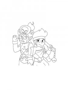 Amber Brawl Stars Coloring Pages 5