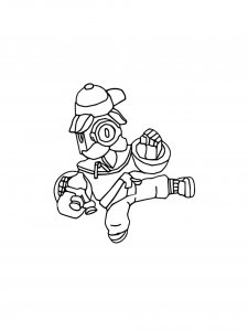 Barley Brawl Stars Coloring Pages 10