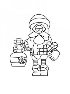 Barley Brawl Stars coloring pages