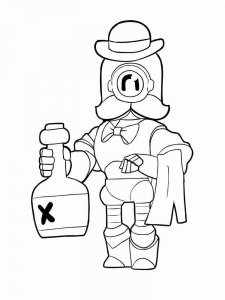 Barley Brawl Stars Coloring Pages 6