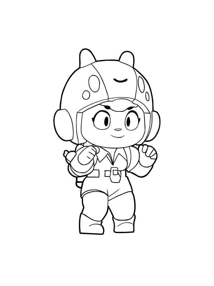 Free Bea Brawl Stars Coloring Pages Download And Print Bea Brawl Stars Coloring Pages - brawl stars max e bea